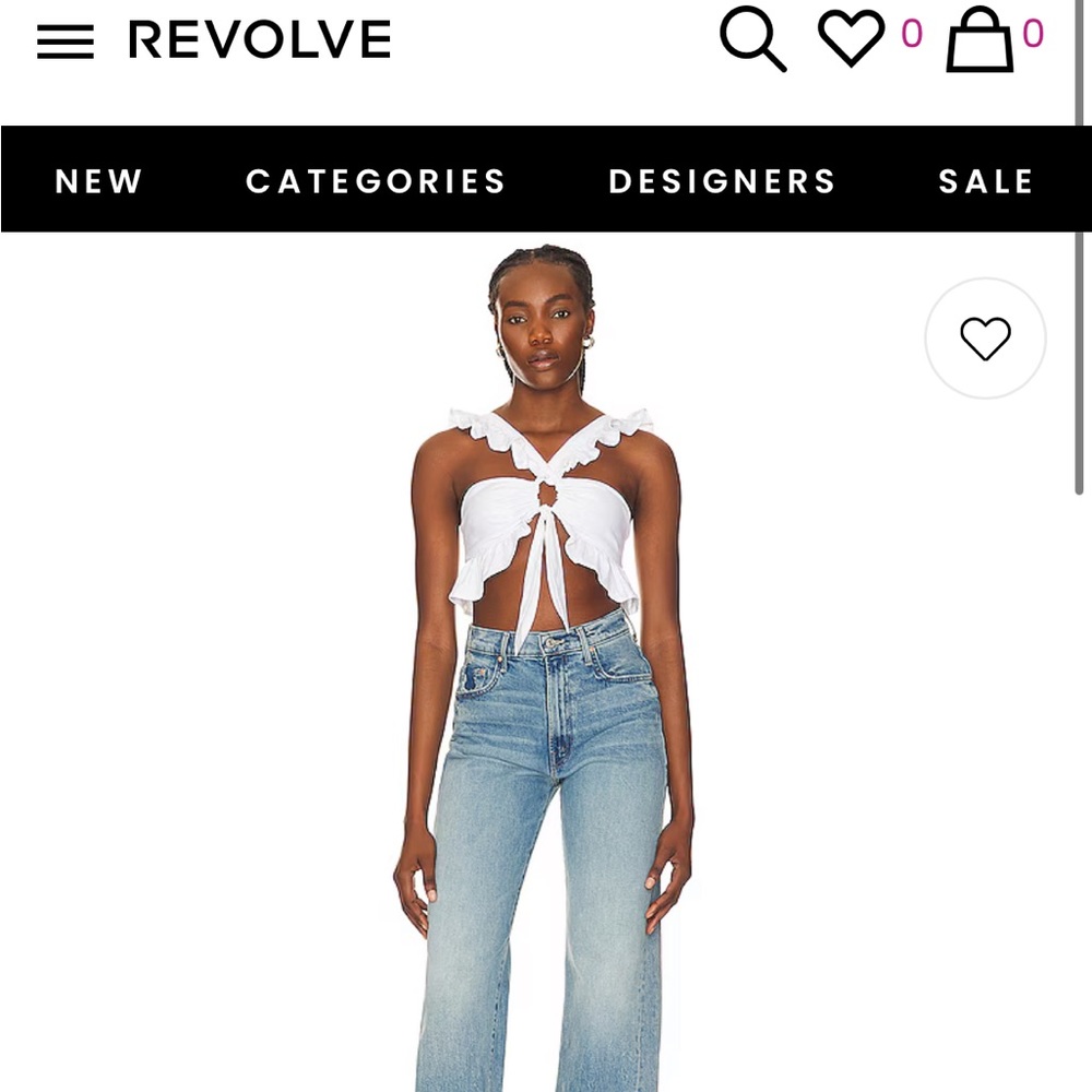 Revolve MAJORELLE Olive Crop Top